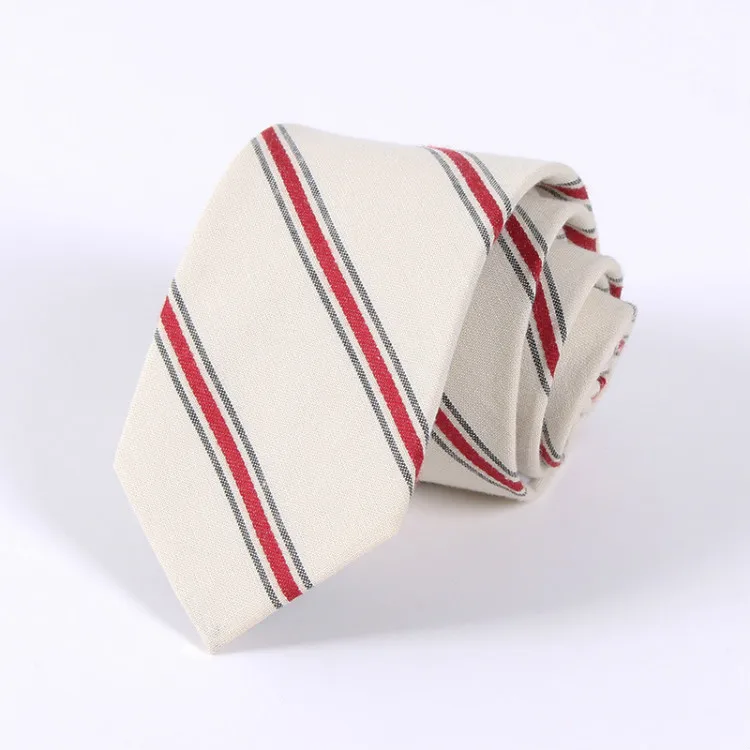 
Оптовая Продажа Модный Повседневный Красочный Полосатый клетчатый 6,5 см хлопковый тонкий галстук для мужчин 