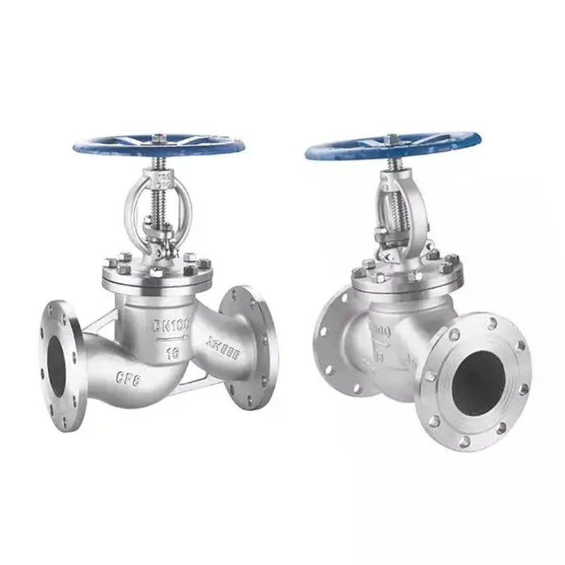 Manual Control Cut off Industrial Pipe Fitting DN15 Stainless Steel SS Flange Handwheel Pipe Globe Valves control globe valve