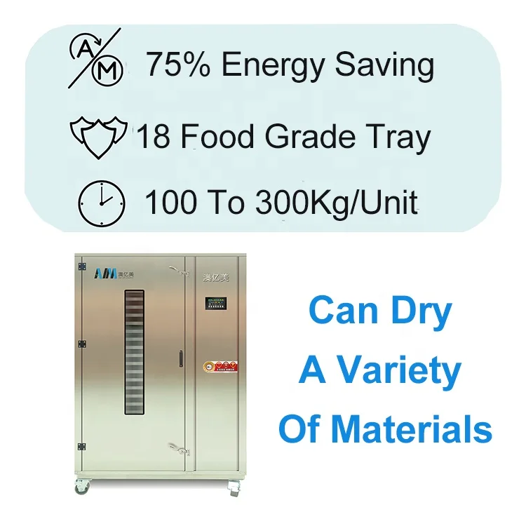 16 Trays Stainless Steel Oven Food Fruit Dehydrator Dried Meat Palm Kernel Maggots Alfalfa Dehydration Drying Machine