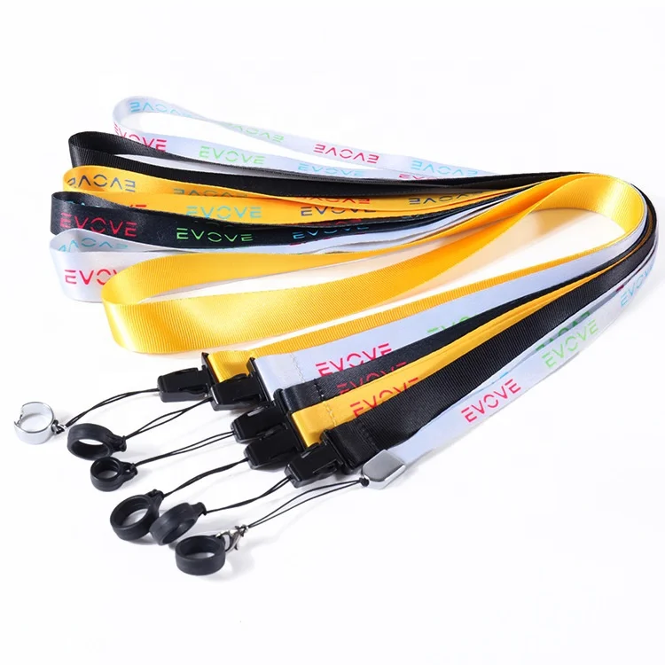 Custom vape lanyard with silicoen ring for vapen pen holder