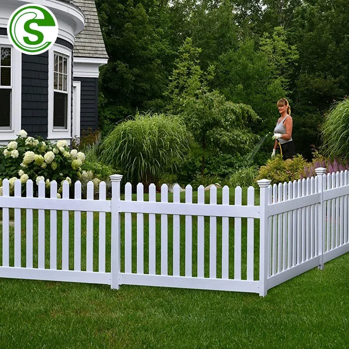Hot sale cheap white pvc plastic privacy vinyl fence panel for garden yard use pvc fencing