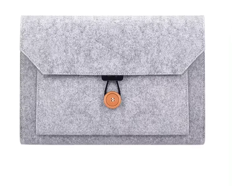Laptop Cover Cuff Supplier Document Envelope File Bag Felt Custom File Bag Fabric Laptop Soft Felt Sleeve Laptop Pad   Bag
