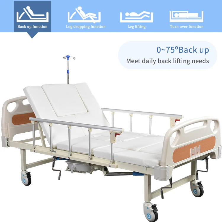 
paralyzed elderly used cheap Price rotating hospital bed with commode 