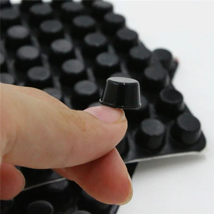 
Custom size round silicone rubber feet pad with 3m self-adhesive glue 