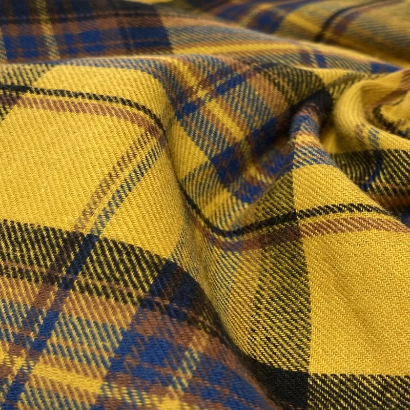 Sunplustex 100% хлопчатобумажная пряжа, крашенная фланелевая ткань в клетку