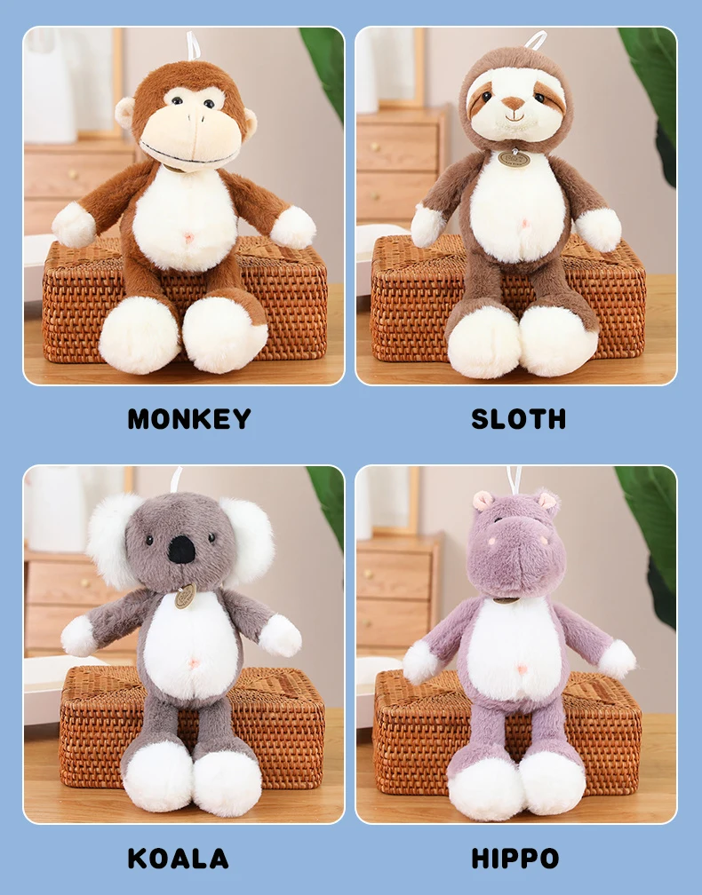 plush toys stuffed animals monkey lion soft baby elephant cute cuddly toys