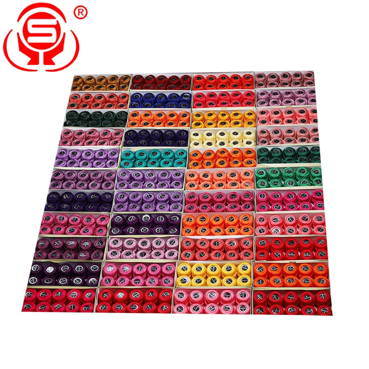 
Crochet Thread Cotton Yarn Threads Balls Rainbow Colors Staple Cotton Crochet Thread Set Balls 