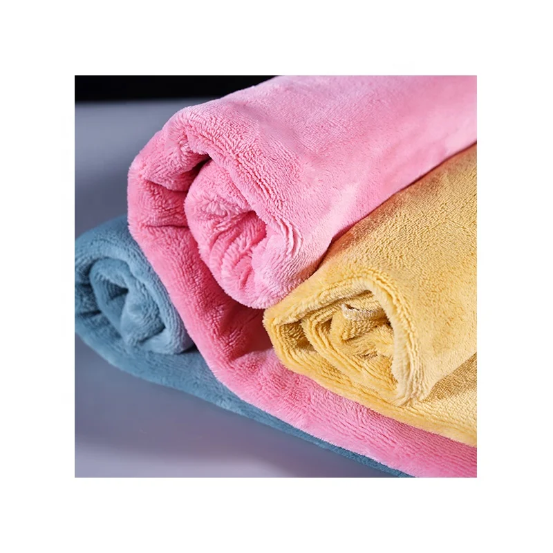 
 Супермягкая флисовая ткань из 100% полиэстера, лидер продаж, однотонная фланелевая ткань для пижам  