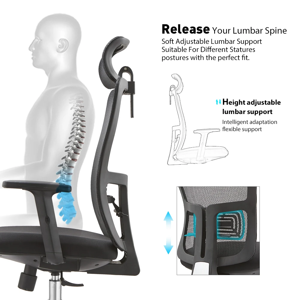 Office furniture executive modern swivel chair 150kg home office chair