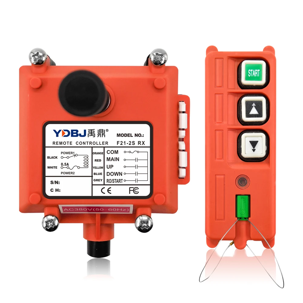 12V~24V 36V~440V Overhead Crane Crawler Tractor Radio 8 Button Switch Wireless China Factory Industrial Remote Control