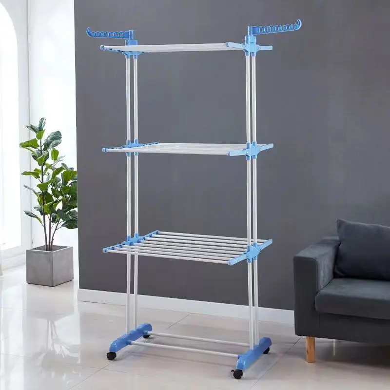 Heavy Duty Clothes Airer Dryer Rack Butterfly Shape Clothes Rack Stand Dryer