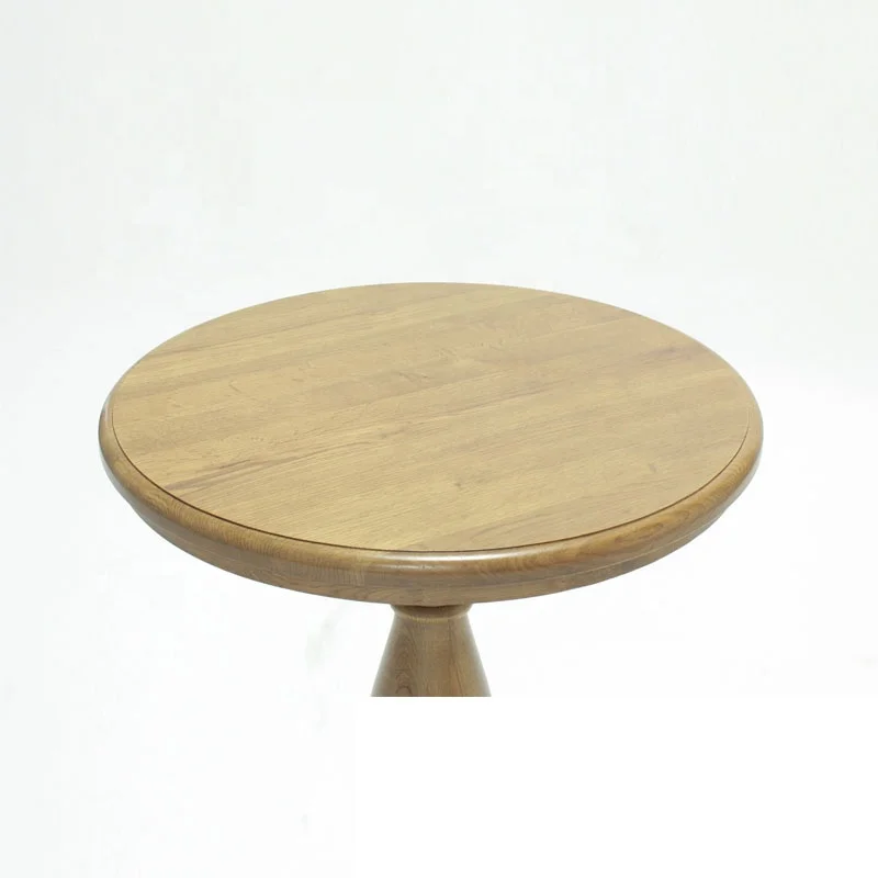
Wholsaler hand carved Antique style small round restaurant table/wooden coffee table(DT-978-OAK) 