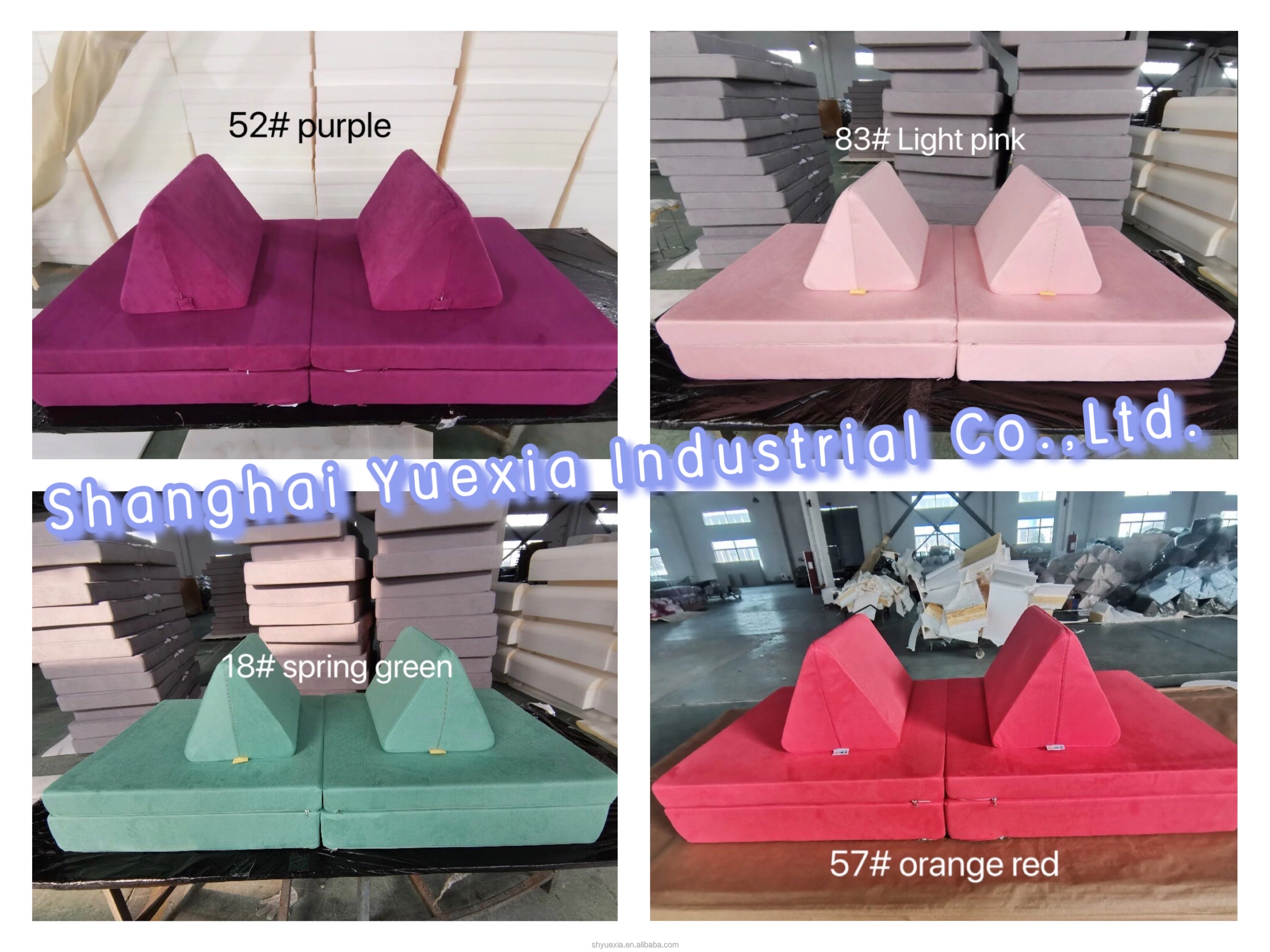 2022 New Children Play Memory Foam Play Couch Living Room Furniture Cushion Mattress Folding Living Room Sofas Kids Play Couch