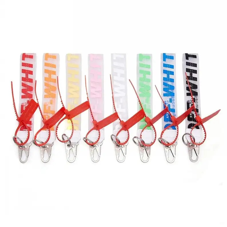 Wristlet  strap inspired key chain jelly fashion keychain lanyard