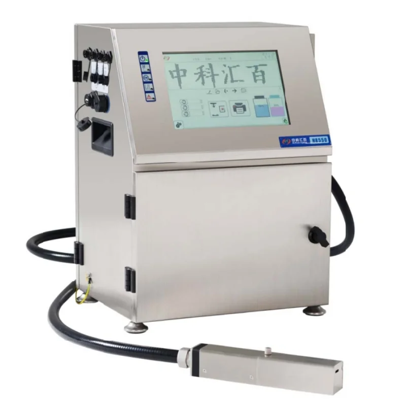CIJ Inkjet Industrial Non Contact Small Character Inkjet Printers Expiry Date on Cover Bottle Printing Machine