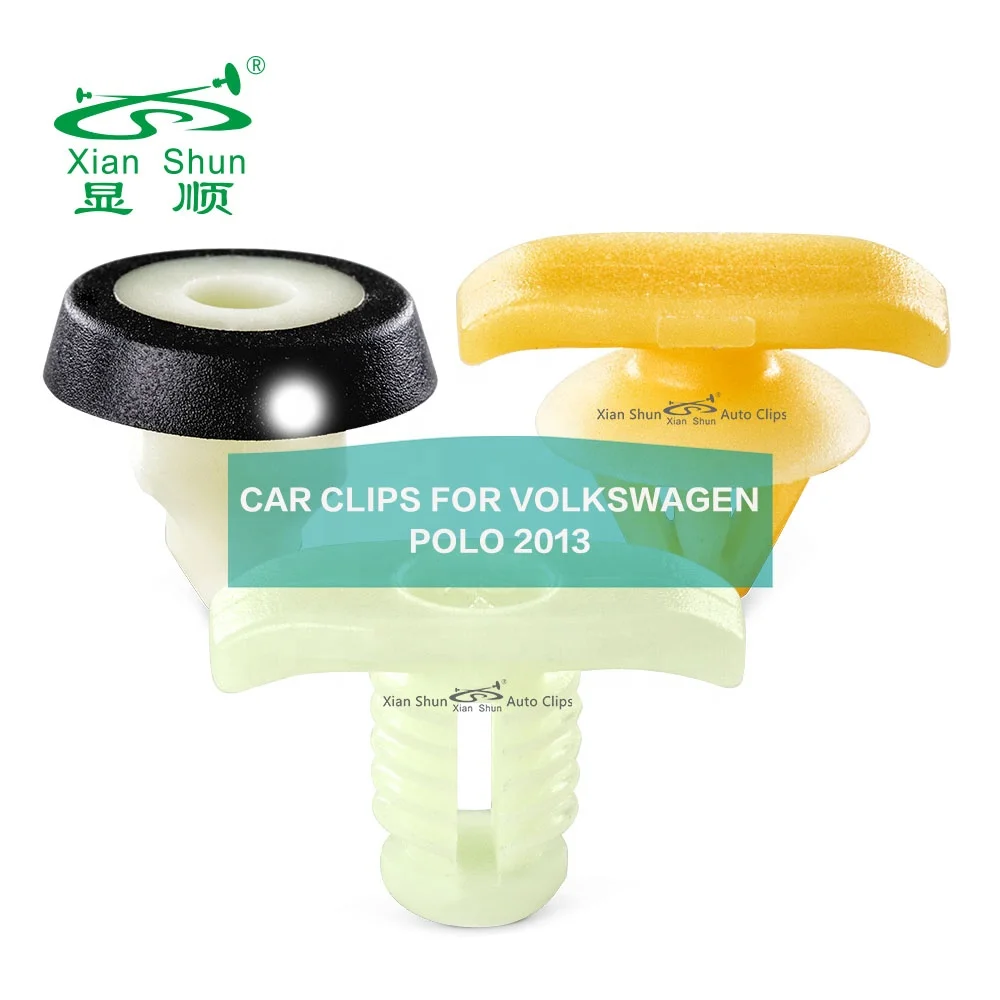 Автомобильные аксессуары, зажим для отделки кузова для Volkswagen POLO 2013 VAG, пластиковые металлические зажимы для автомобиля