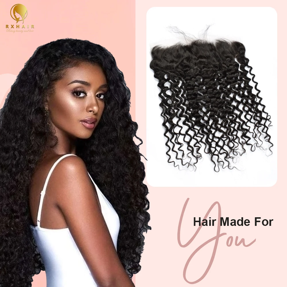 RXHAIR Glueless Silk Top 6*6 5x5 Italian Curly Hd Frontal Lace Closure Brazilian Human Hair Cheap Lace Closure And Frontal For W