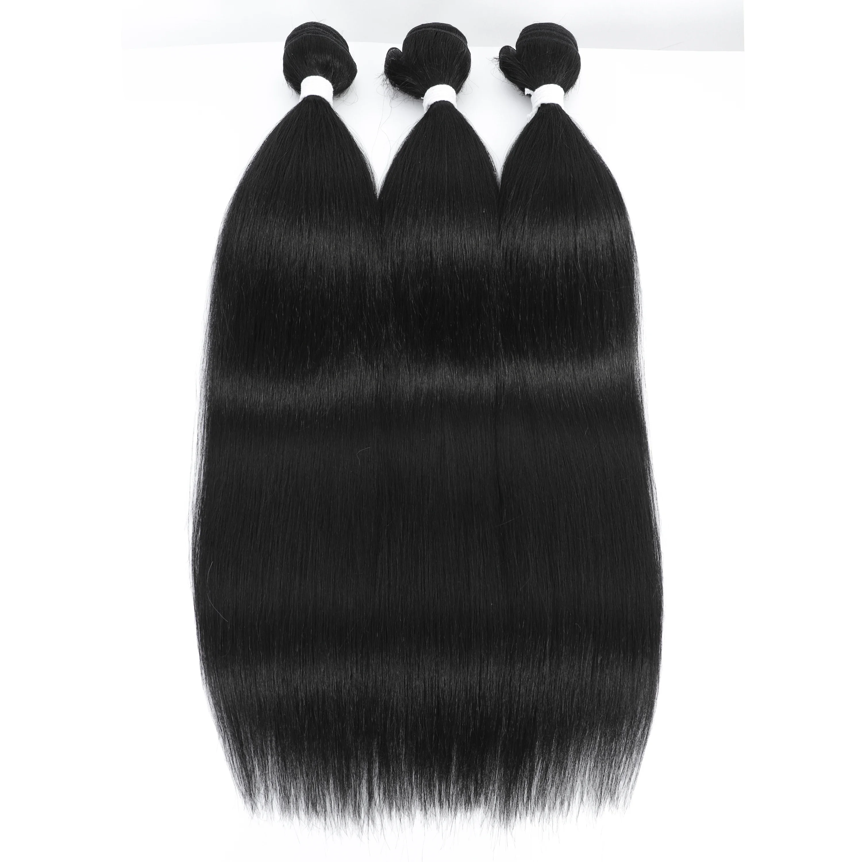 90cm Straight Hair Bundles 36 Inches Extensions 1B #4 High Temperature Free Shipping for Black Women