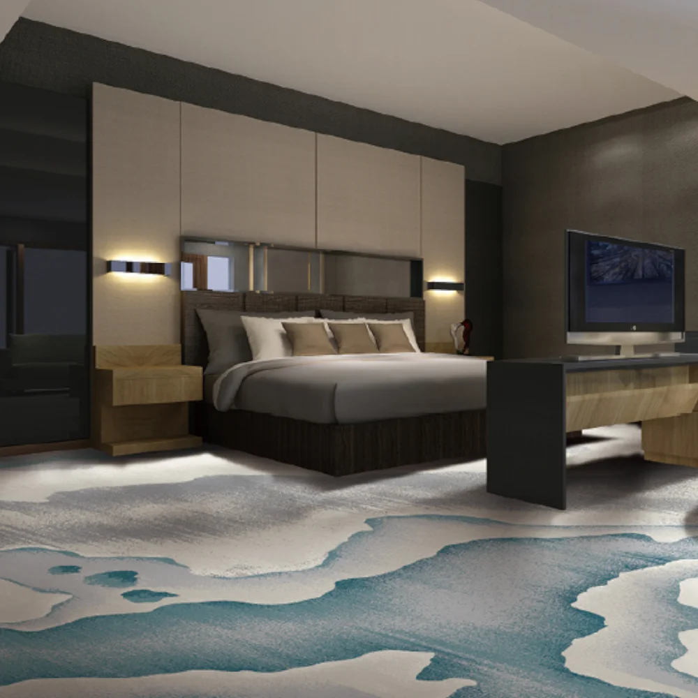 Удобный Настенный полиэстер/нейлоновый ковер в рулонах 5 звезд на заказ коммерческий Печатный