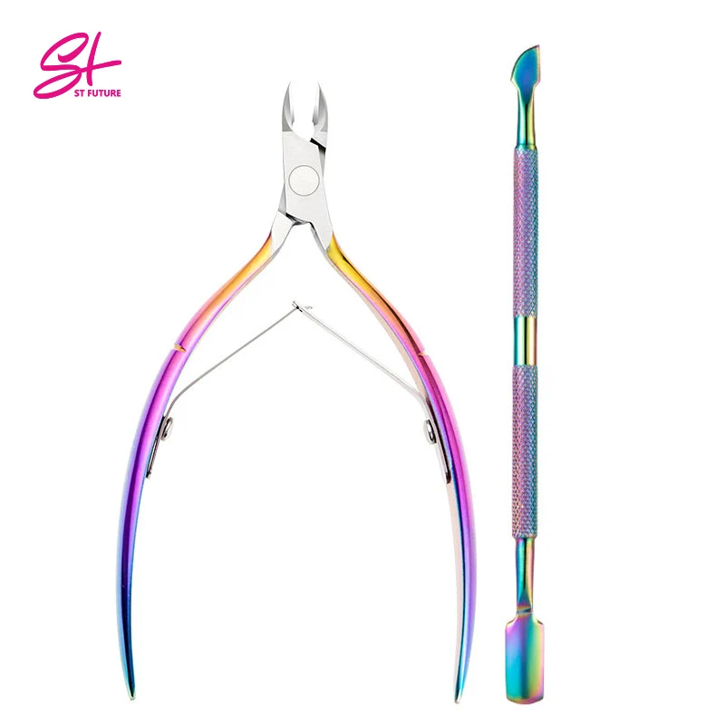 ST FUTURE Stainless Steel Clippers Cutter Pedicure Manicure Nail Tool Cuticle Trimmer Sharp Cuticle Nippers Scissors