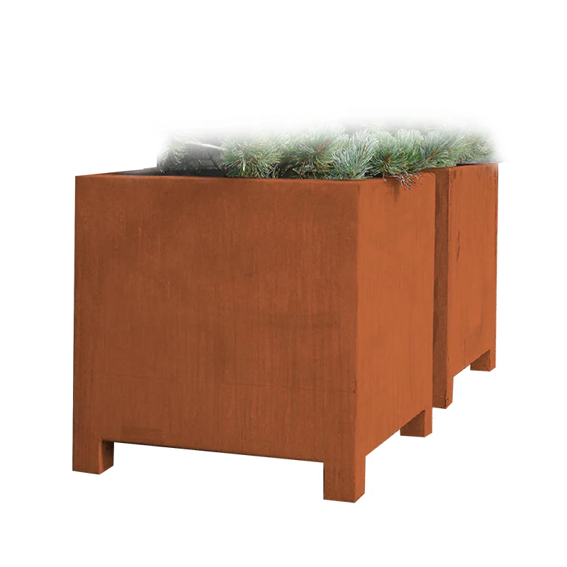 Custom Corten Steel Landscape Pot Planter for Sale