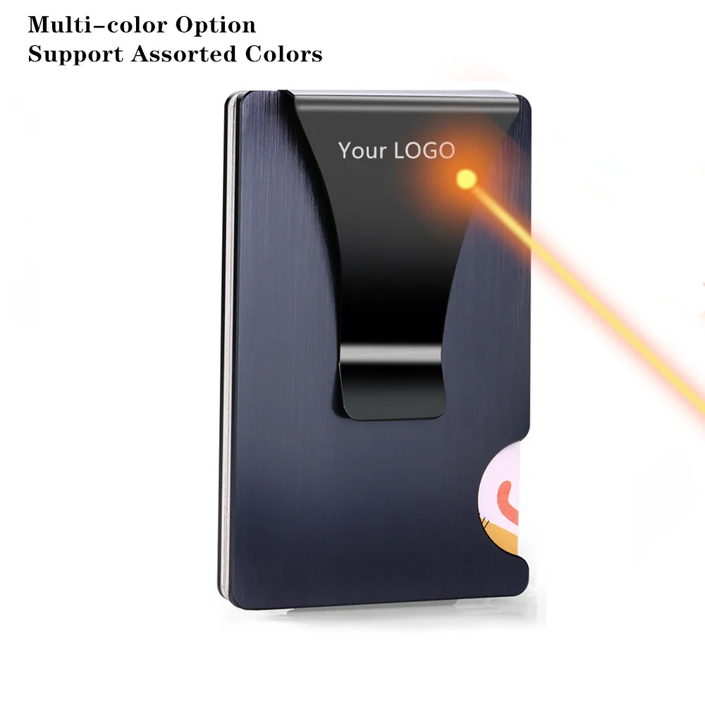 
2021 Amazon Hot Sale Male Purses Card Case Wallet Metal Case Aluminium Ultra-thin Protector Money Clip Men Credit Business Card 