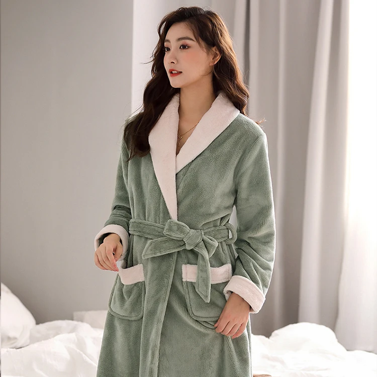 Супермягкий и теплый банный халат, роскошный спа-набор в подарок, Женский хлопковый Вафельный Халат