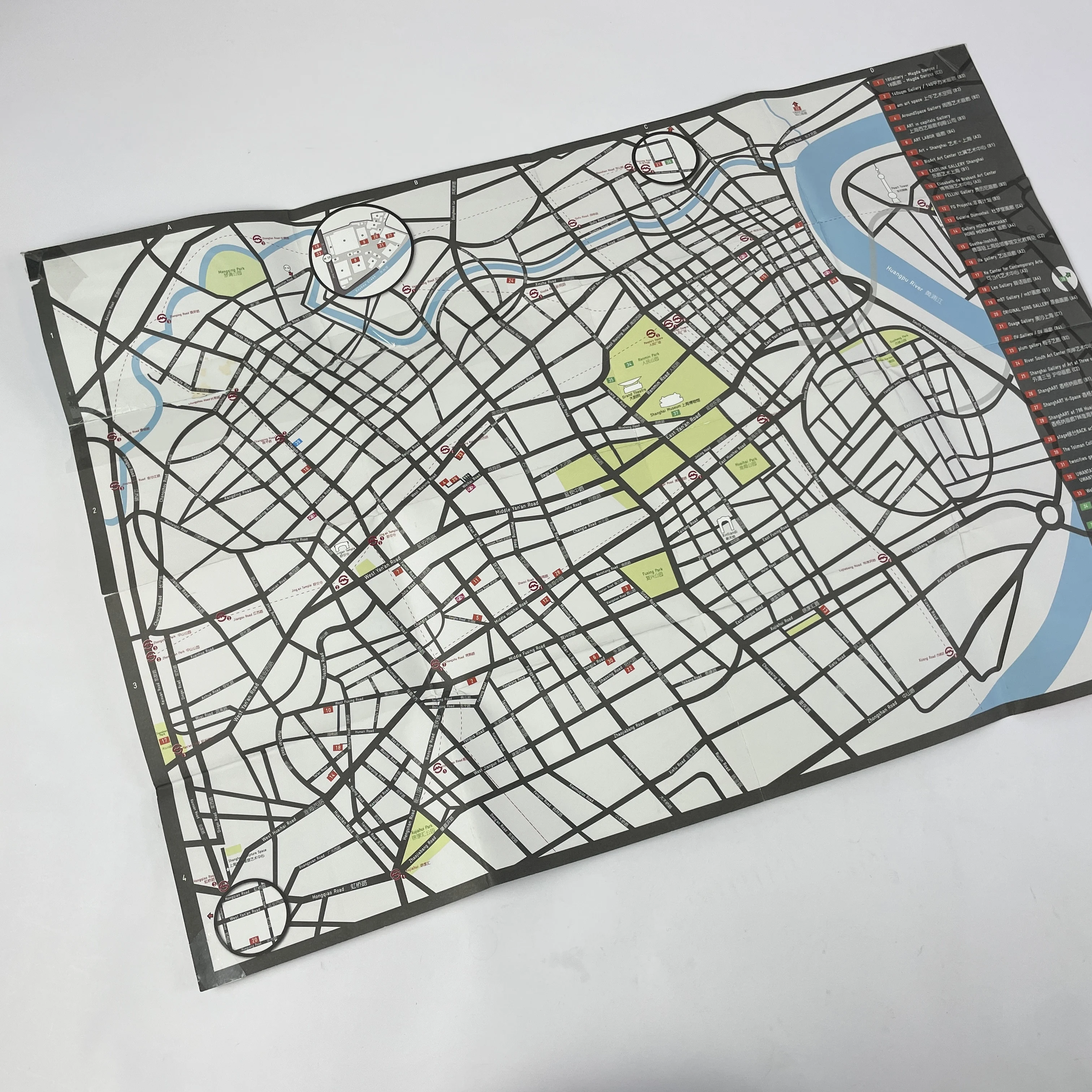 Custom Large Foldout Travel Brochure Multi-Fold Design High-Quality Printing for City Maps Digital Printing