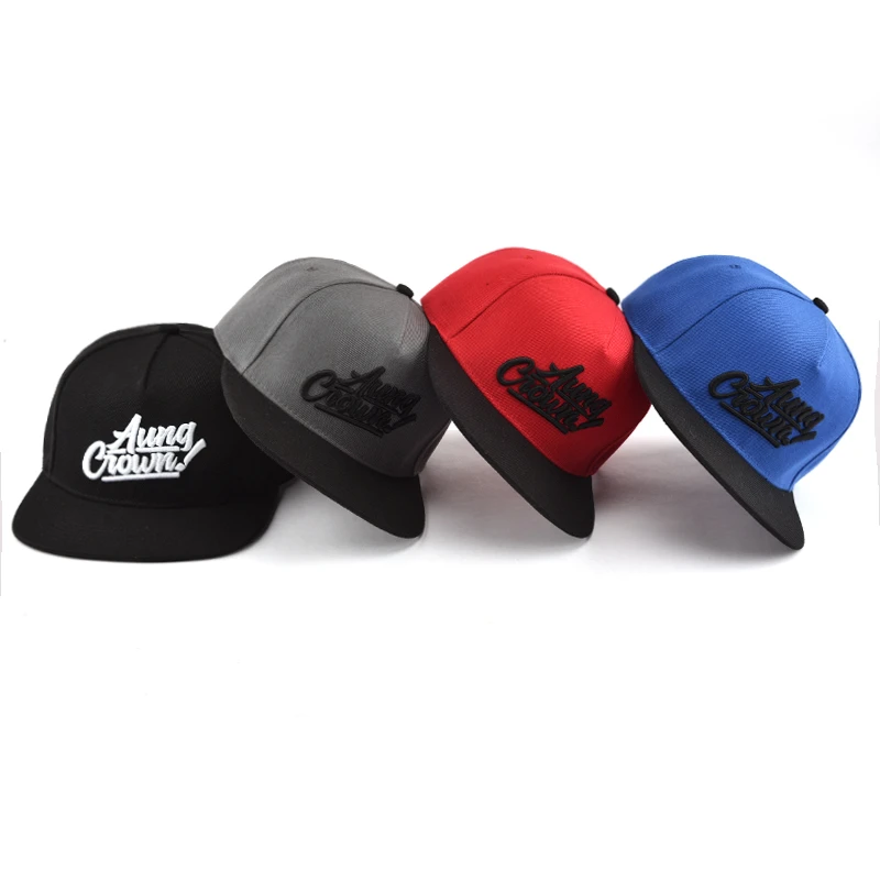 Custom design your own 3D embroidery cap wholesale cheap snapback cap