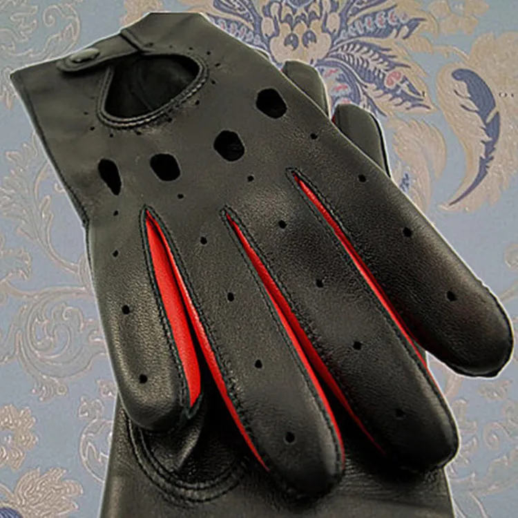 Superior Genuine Leather Cute Winter Ladies Long Black Leather Gloves