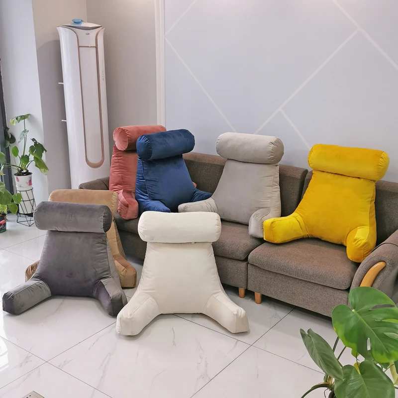 Relax Tv Reading Pillow Large Bed Rest Pillow With Arms Wholesale Detachable Pillows