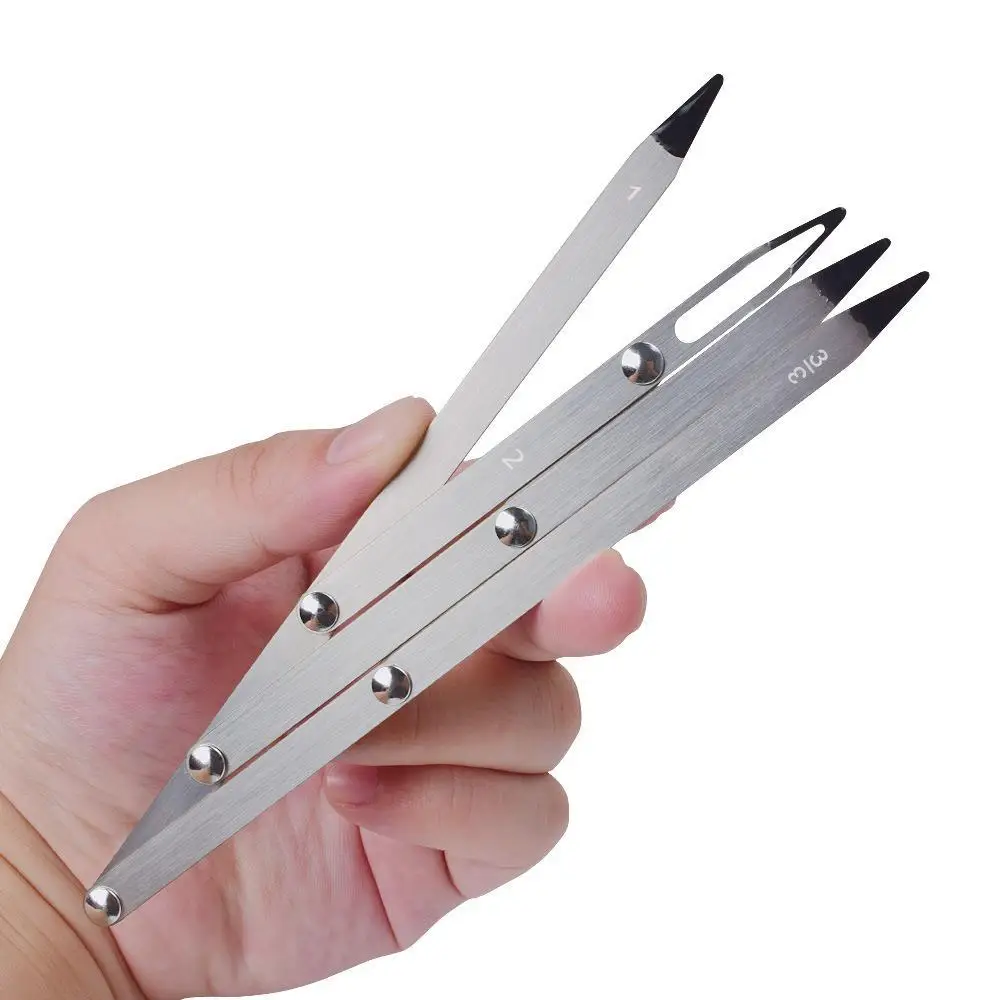 Microblading Measurement Sliding Eyebrow Ruler Stainless Steel Durable Eyebrow Make up Tool Eyebrow Shaping