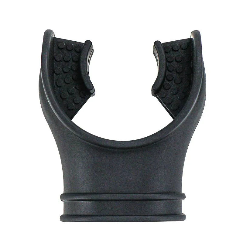Sinodiving Underwater Black Diving Equipment Regulator Diving Silicone Snorkel Mouthpiece Snokel Mouthpiece Silicone Diving