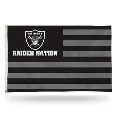 Высококачественный баннер с принтом Las Vegas Raiders Samoan Grommet NFL Flag 3x5 Ft