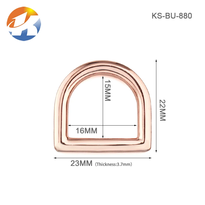 Handbags straps connector bags parts dring rose gold d ring purse buckle custom made d-ring
