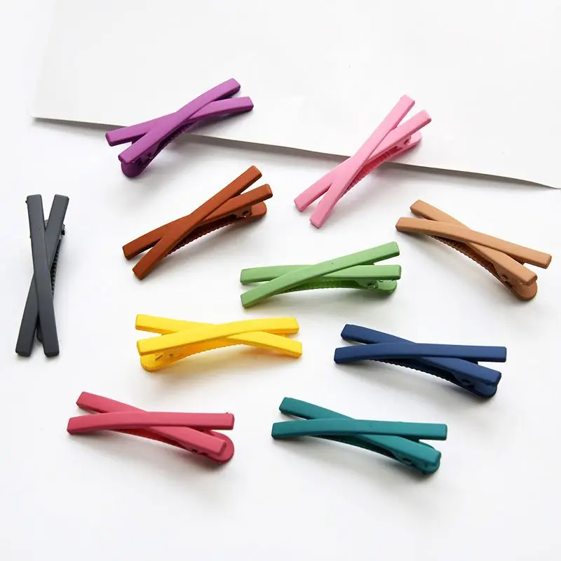 Милая заколка для волос девочек челки с перекрестными элементами Детские