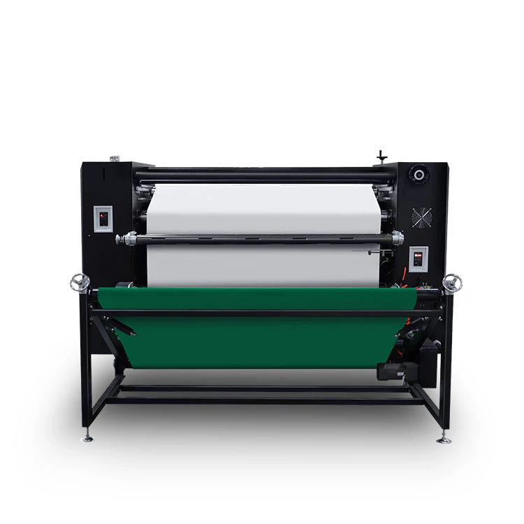 New type of manufacturer printing and production fabric wheel printing hot press calendar machine