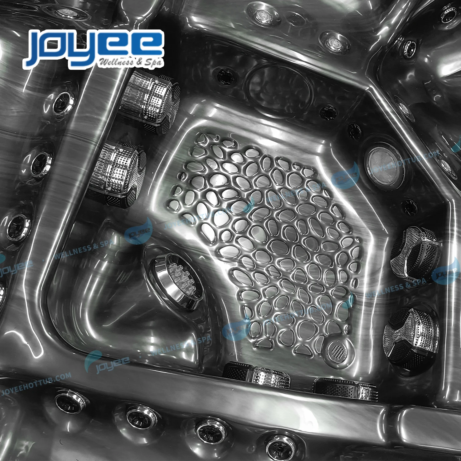 JOYEE 2024 European design luxury 5 Person hydro whirlpool balboa swim spa outdoor hot tub spa with Jacuzzier function