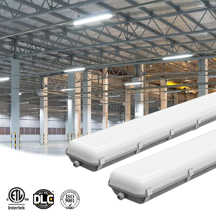 Noonlight 4FT 8FT 40W 80W 10V Dimmable IP65 Waterproof Cct Selectable Linear Led Triproof Light Fixture