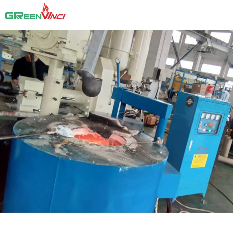 Greenvinci wholesale power saving 300kg-3500kg medium frequency copper aluminum electromagnetic induction melting furnace