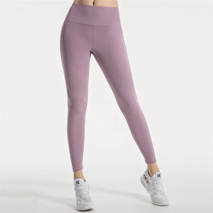 Running Scrunch Butt Mesh Fitness Sports Tights High Waist Womens Leggings With Pockets