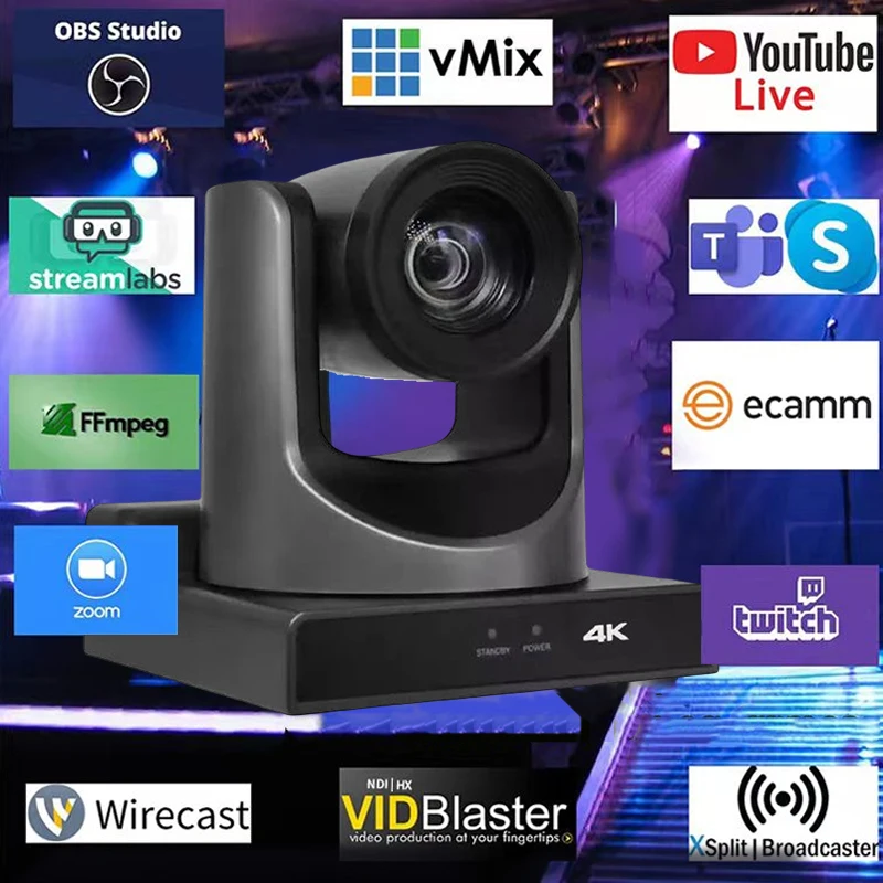 JS400 Hot IP SDI Ultra 4K 12X 20X HD PTZ Camera Video Conference System for conferencing/broadcasting