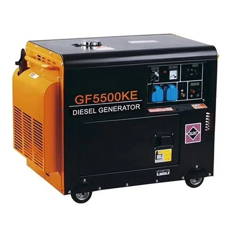 Outdoor Diesel Generator 3kW 5kW 6.5kW 8kW 10kW Emerncy Power Supply 220V 380V Single Three Phase