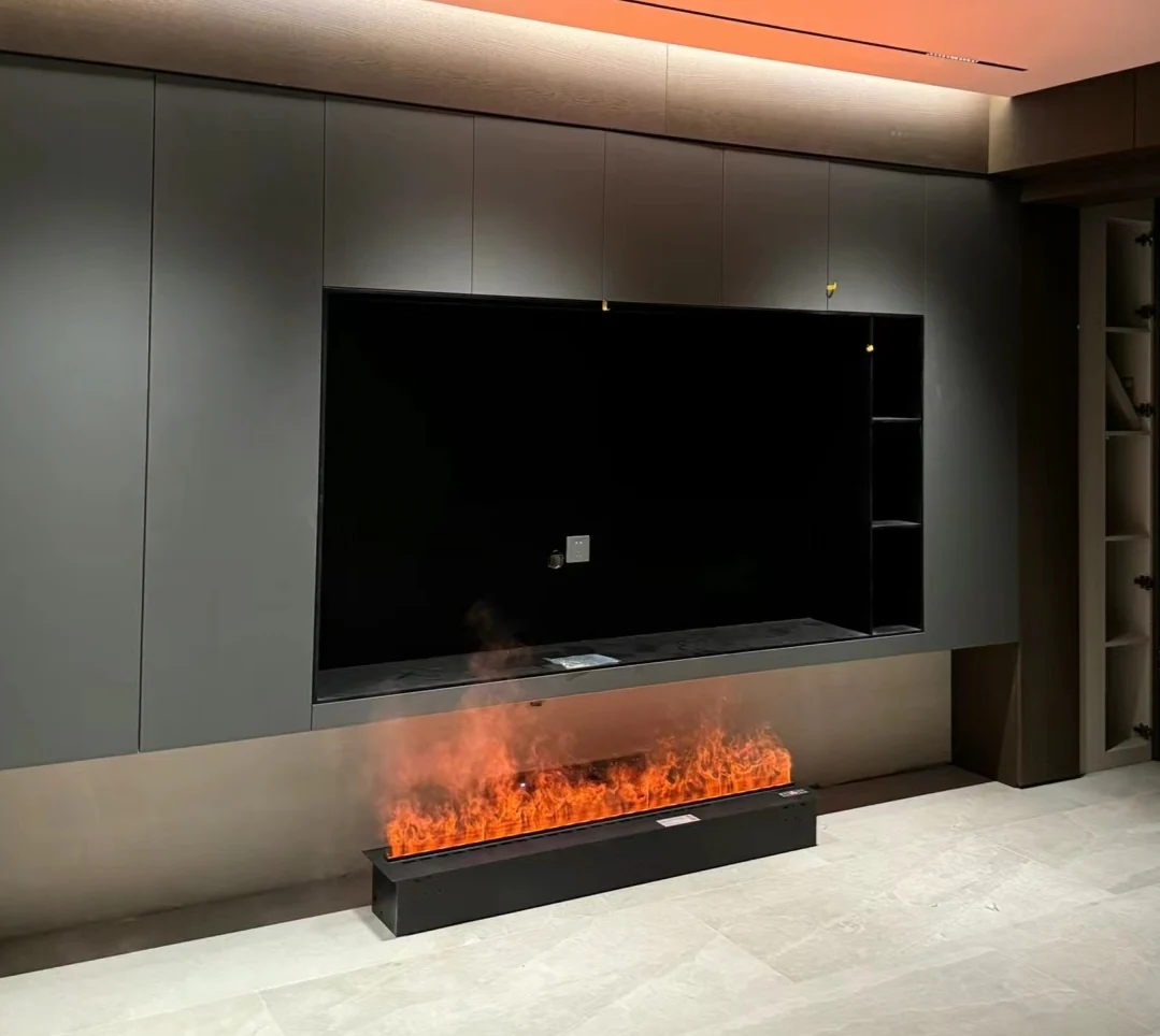 304 stainless steel electric wall mounted fireplace 3d steam fireplace manufacturer indoor decorative water vapor fireplace