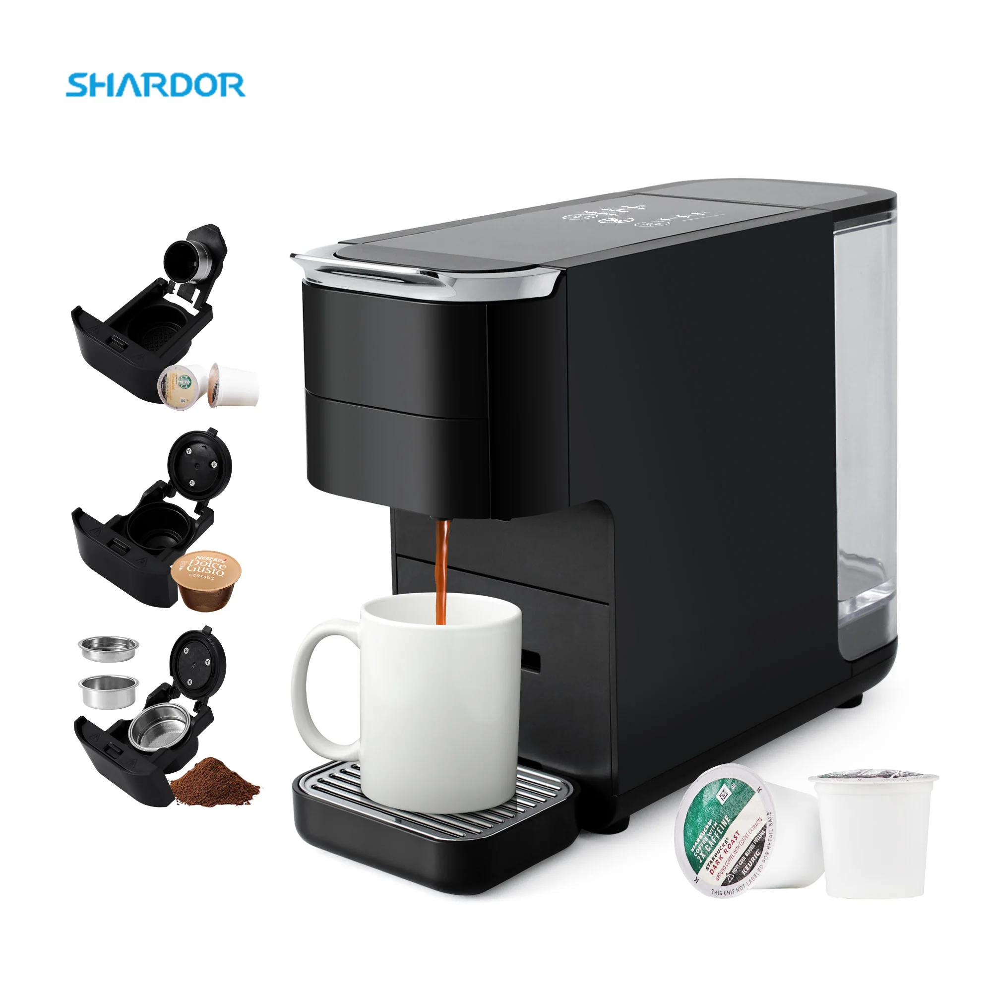 Multifunctional 3in1 Espresso Machine NES* Original/Dolce Gusto/PW/ESE system 20BAR Coffee Maker