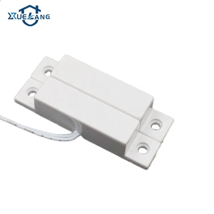 ABS Shell Surface Mounted Center Or Side Wired Leads NO/NC/COM Magnetic Door Alarm Sensor