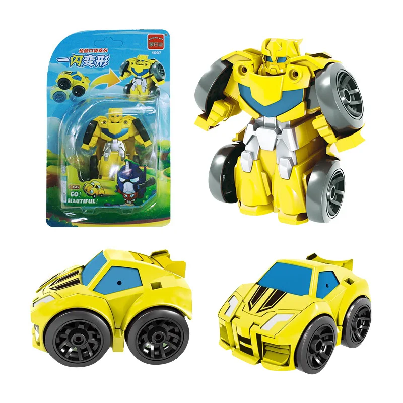 Best Selling Kids Car Transform Robot Toy Wholesale Child Easy Deform China Plastic Deformation Robot Toy Car Factory Supply