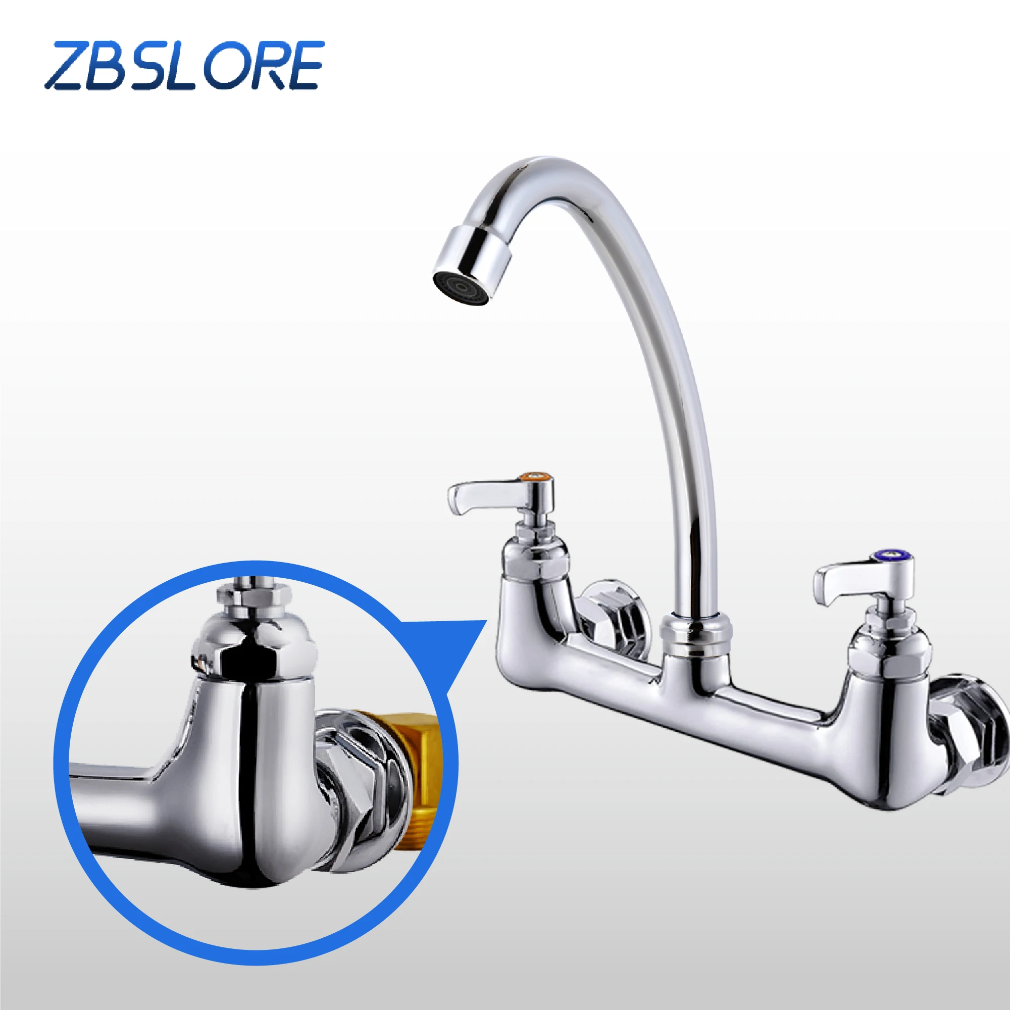 Kitchen Sink Faucets Mixer Tap Watermark Water Kitchen Tap Wall Mount Mixer Faucet