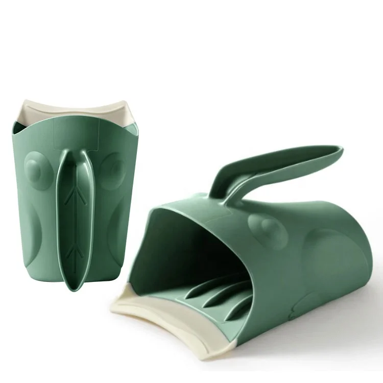 Baby Shampoo Cup Hot Sale Baby Bath Rinse Cup, Waterfall Rinser Silicone Opp Bag Multifunction Brush SY Silicone Kids Bath Jug