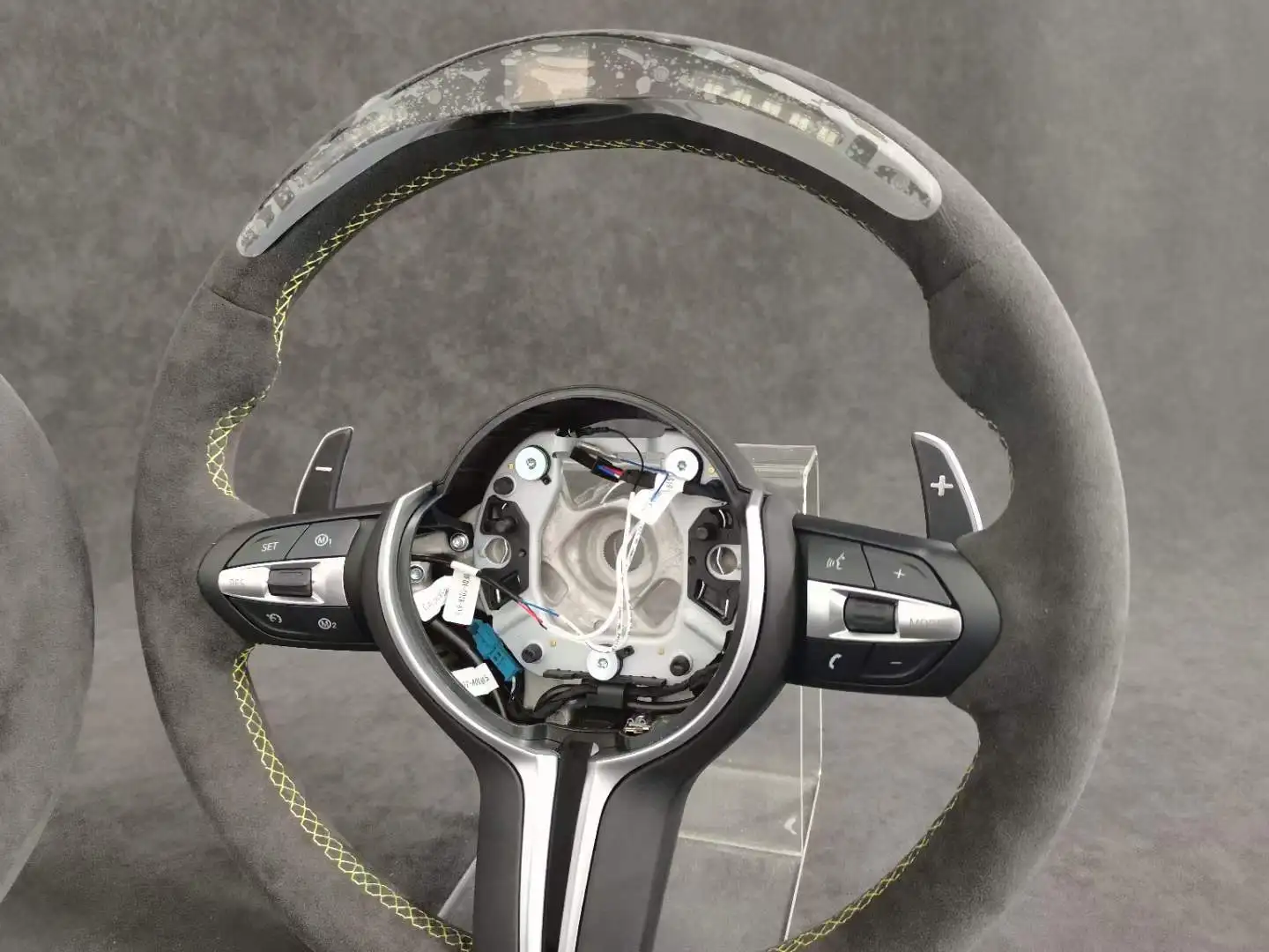 car facelift interior parts Alcantara Carbon fiber With Led for BMW F30 F10 F20 G20 G30 F32 F36 Steering wheel